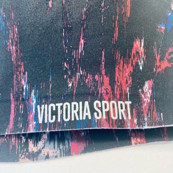 VICTORIA'S SECRET ANGEL MAX SPORT BRA BLACK SIZE 32C ANGEL WING BACK DESIGN - Picture 5 of 7